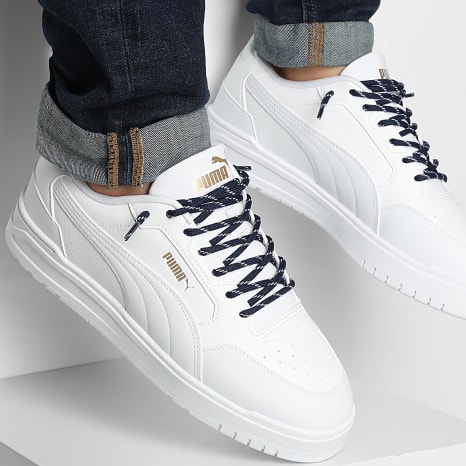 Puma - Baskets Shuffle Downtown 402596 Puma White Puma White Gold x SUPERLACED